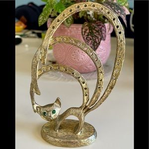 Vintage Cast Metal Earring Holder